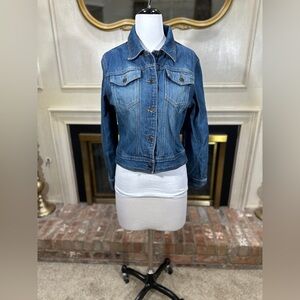 The Limited Women’s‎ Denim Jean Jacket L Blue Cotton Classic Western Style